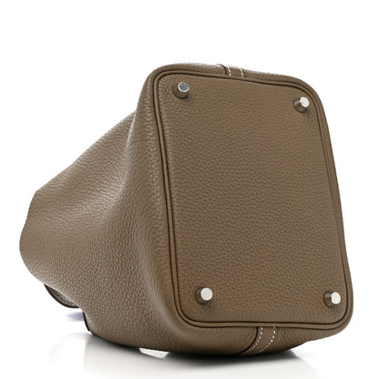 Hermes Taurillon Clemence Picotin Lock 18 PM Etoupe 4 of 10