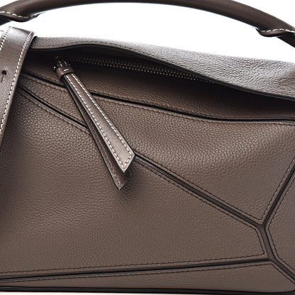 Loewe Calfskin Small Puzzle Bag Dark Taupe 9 of 9