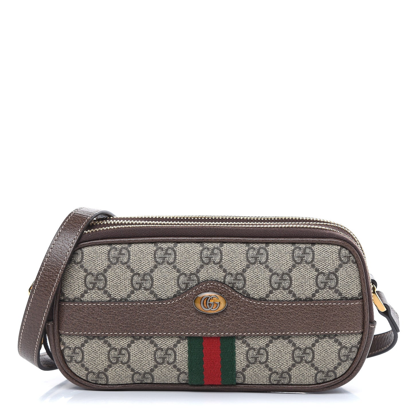 GG Supreme Monogram Web Mini Ophidia GG Bag Brown