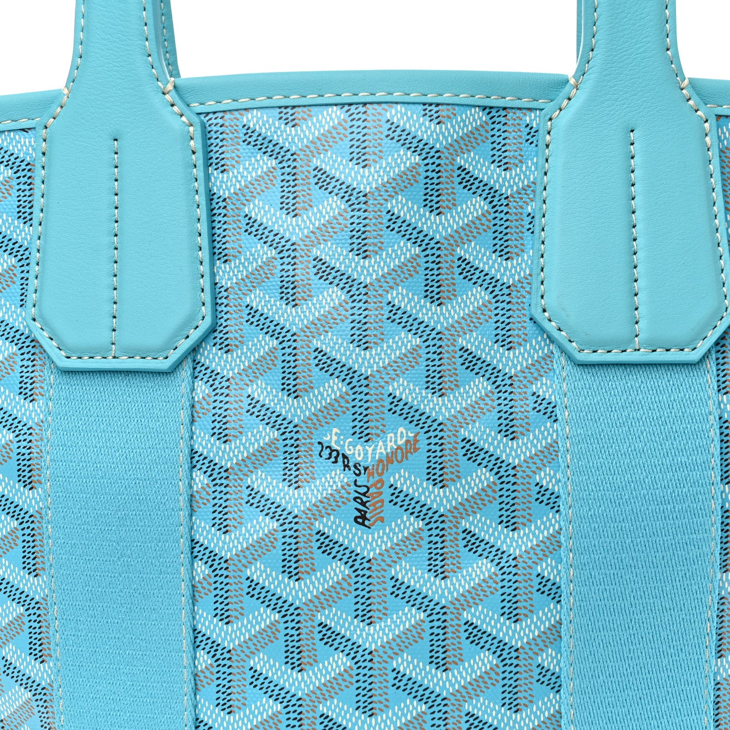 Goyardine Belharra PM Bleu Turquoise