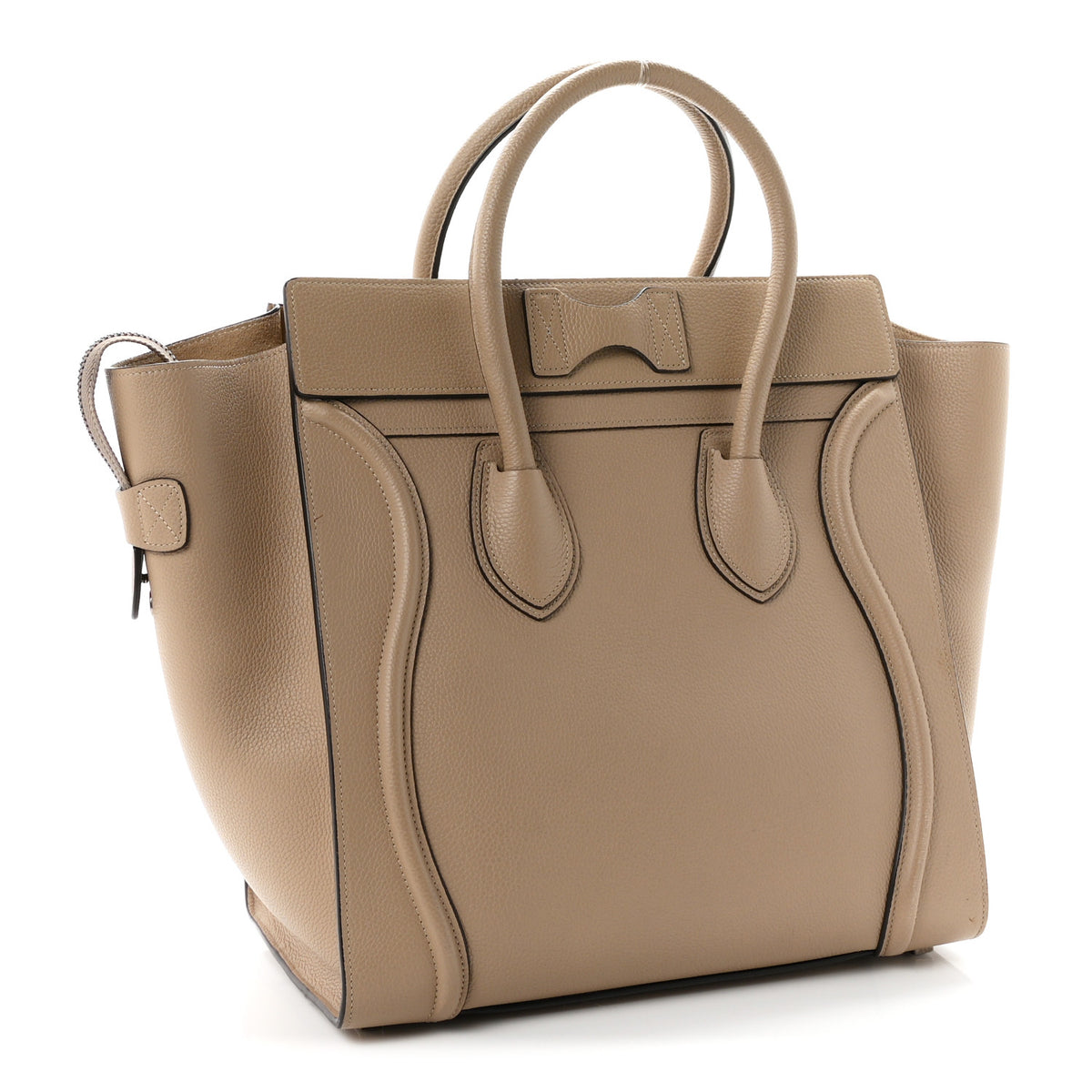 Drummed Calfskin Mini Luggage Dune