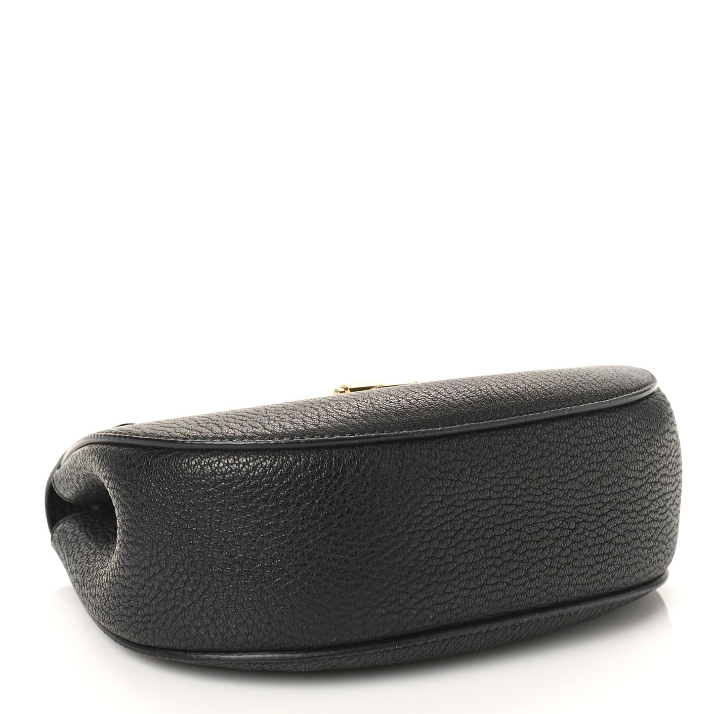 Grained Lambskin Drew Shoulder Bag Black