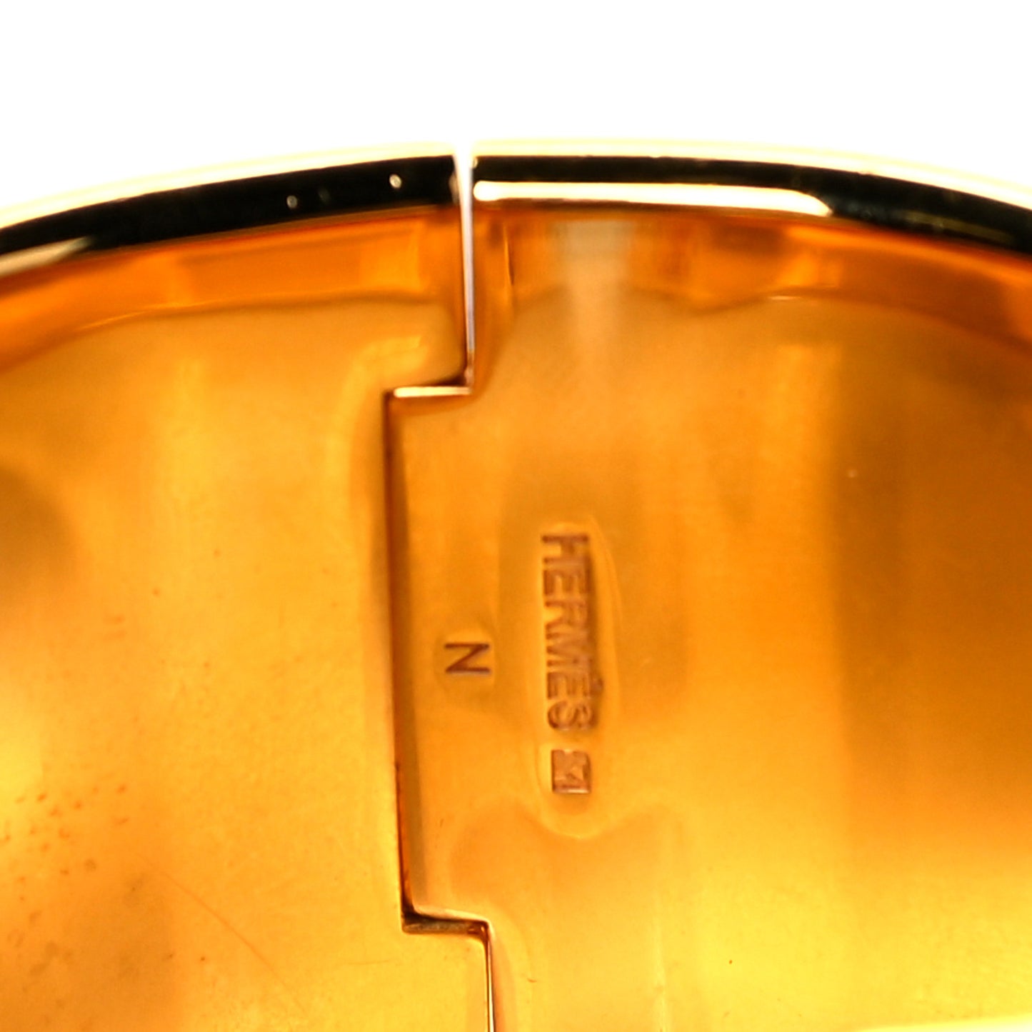 Enamel Extra Wide Clic H Bracelet PM Black