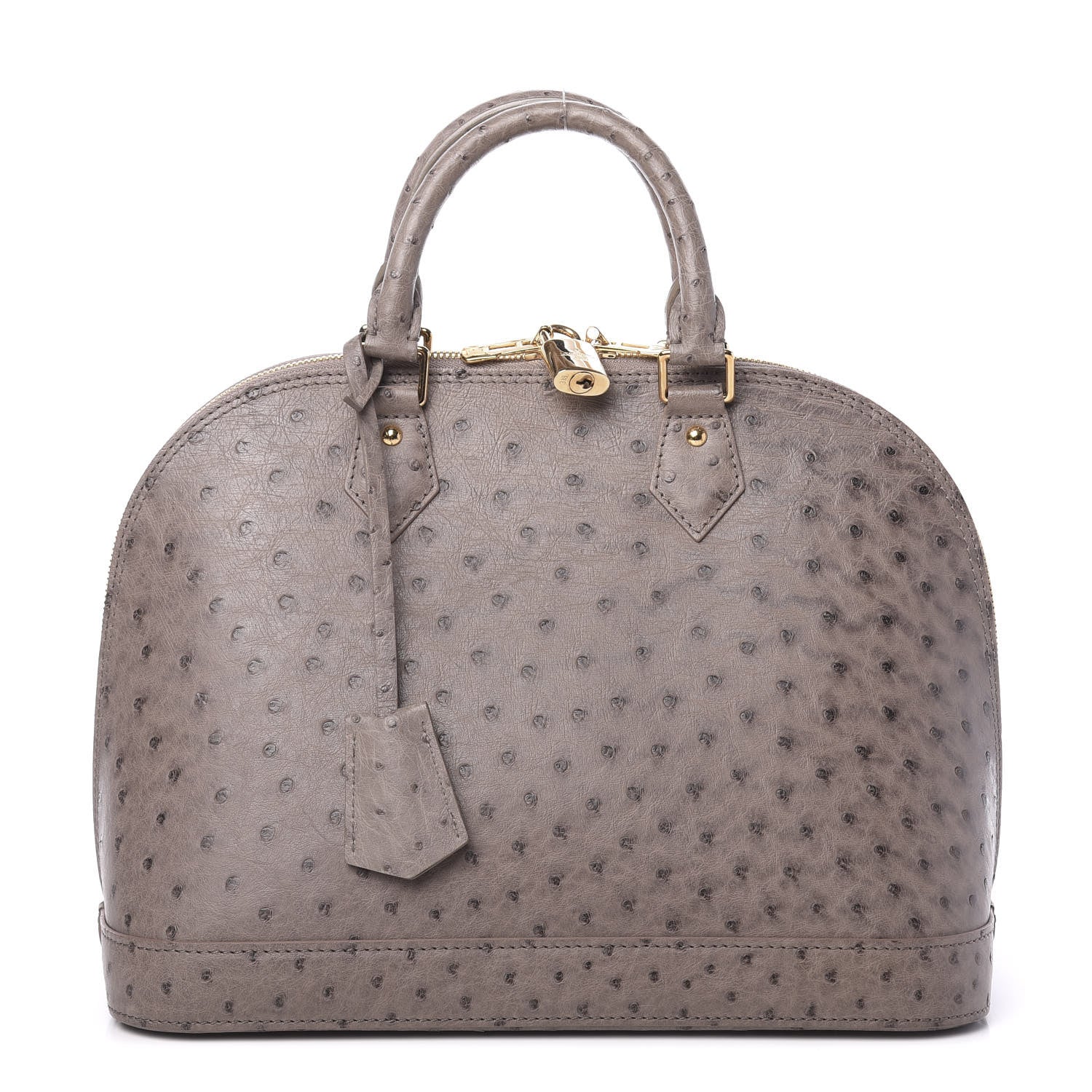 Louis Vuitton Ostrich Alma PM Gris 1 of 9