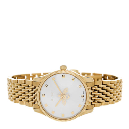 Gucci Stainless Steel 29mm G-Timeless Bee Quartz Watch Gold 2 of 5