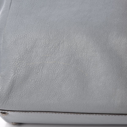 Fendi Goatskin Zucca Large Peekaboo Iconic Satchel Grigio Tobacco Black 19 of 20