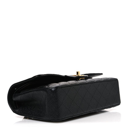 Chanel Caviar Quilted Medium Double Flap Black 3 of 9