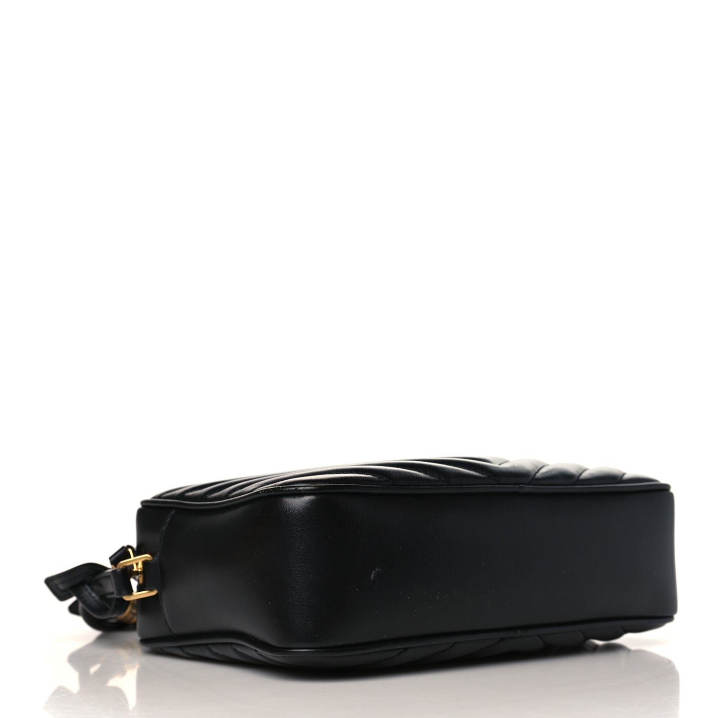 Calfskin Matelasse Monogram Lou Camera Bag Black