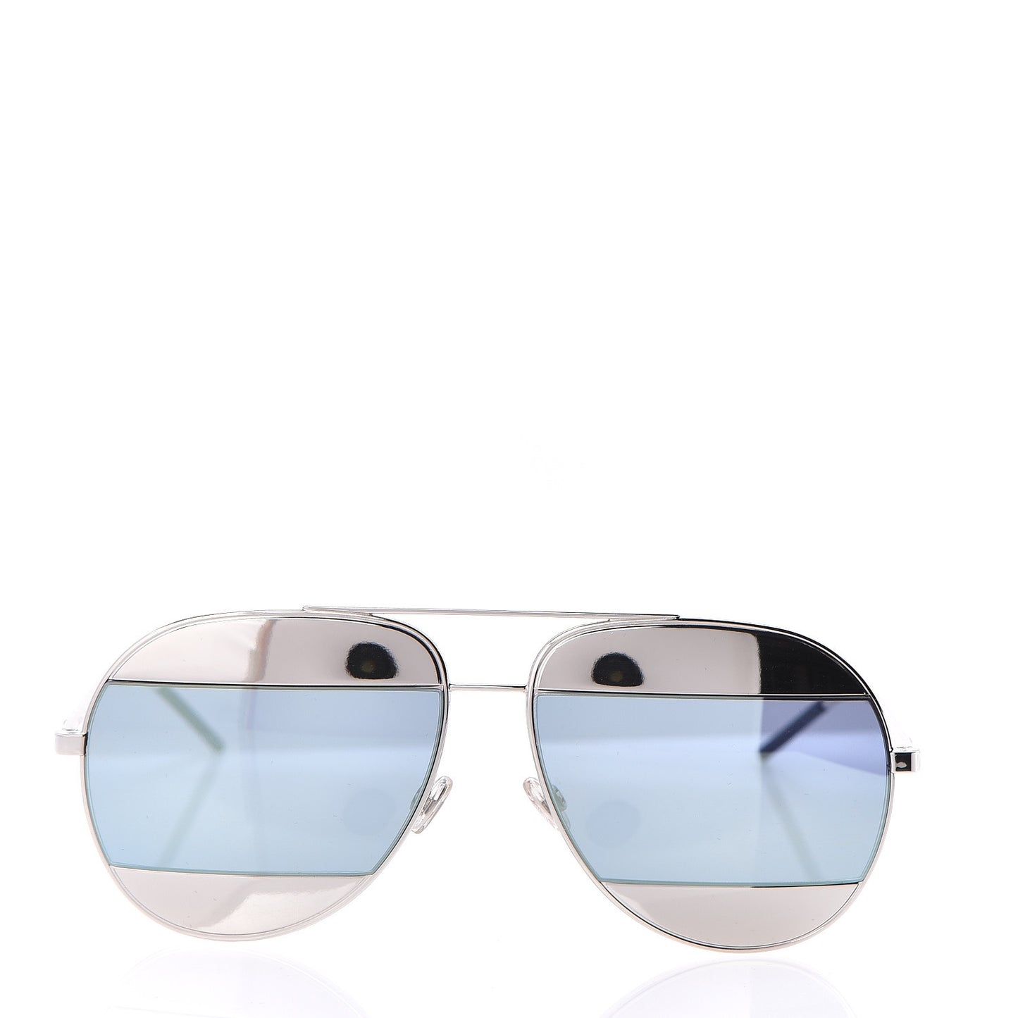 Split 1 Aviator Sunglasses Silver