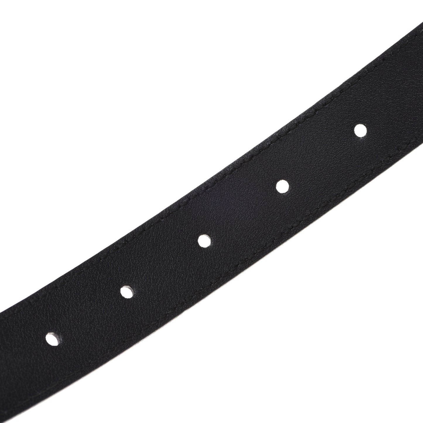 Moon Calfskin Torchon Double G 25mm Belt 105 42 Black