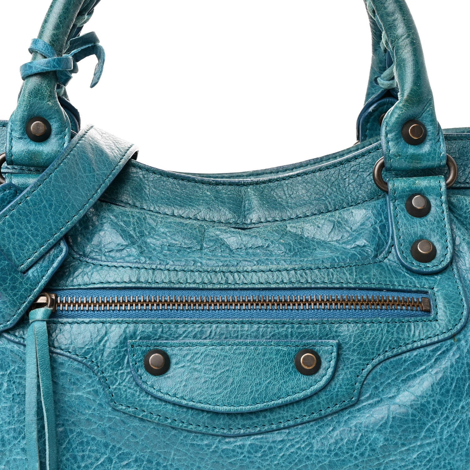 Balenciaga Agneau Classic Hardware City Aquamarine 9 of 14