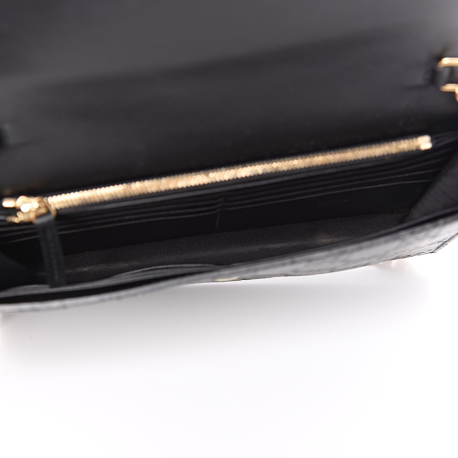 Gucci Guccissima Icon Chain Wallet Black 5 of 14
