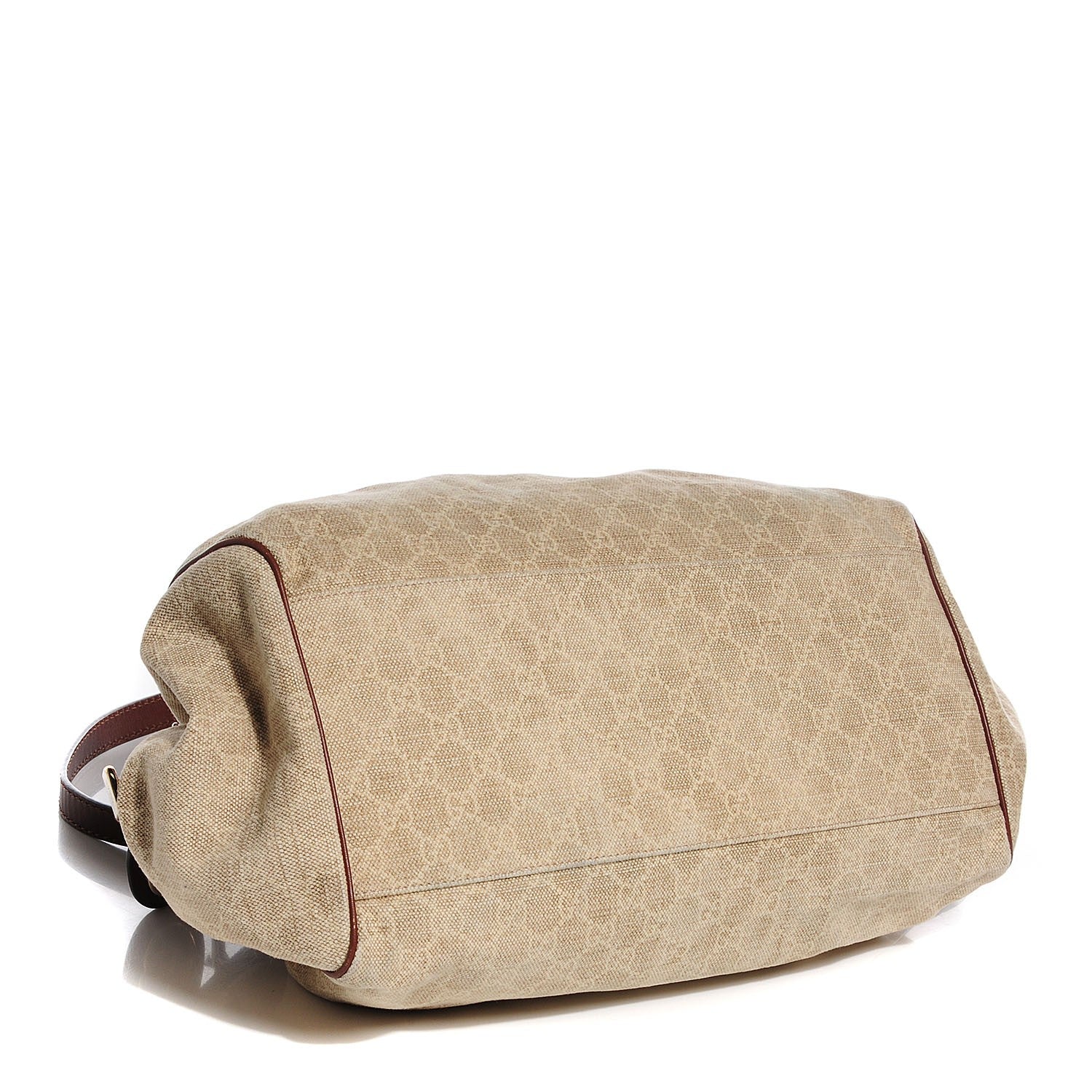 Gucci Monogram Medium Cabinato Sukey Boston Brown 4 of 7