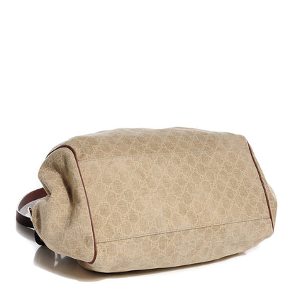 Gucci Monogram Medium Cabinato Sukey Boston Brown 4 of 7