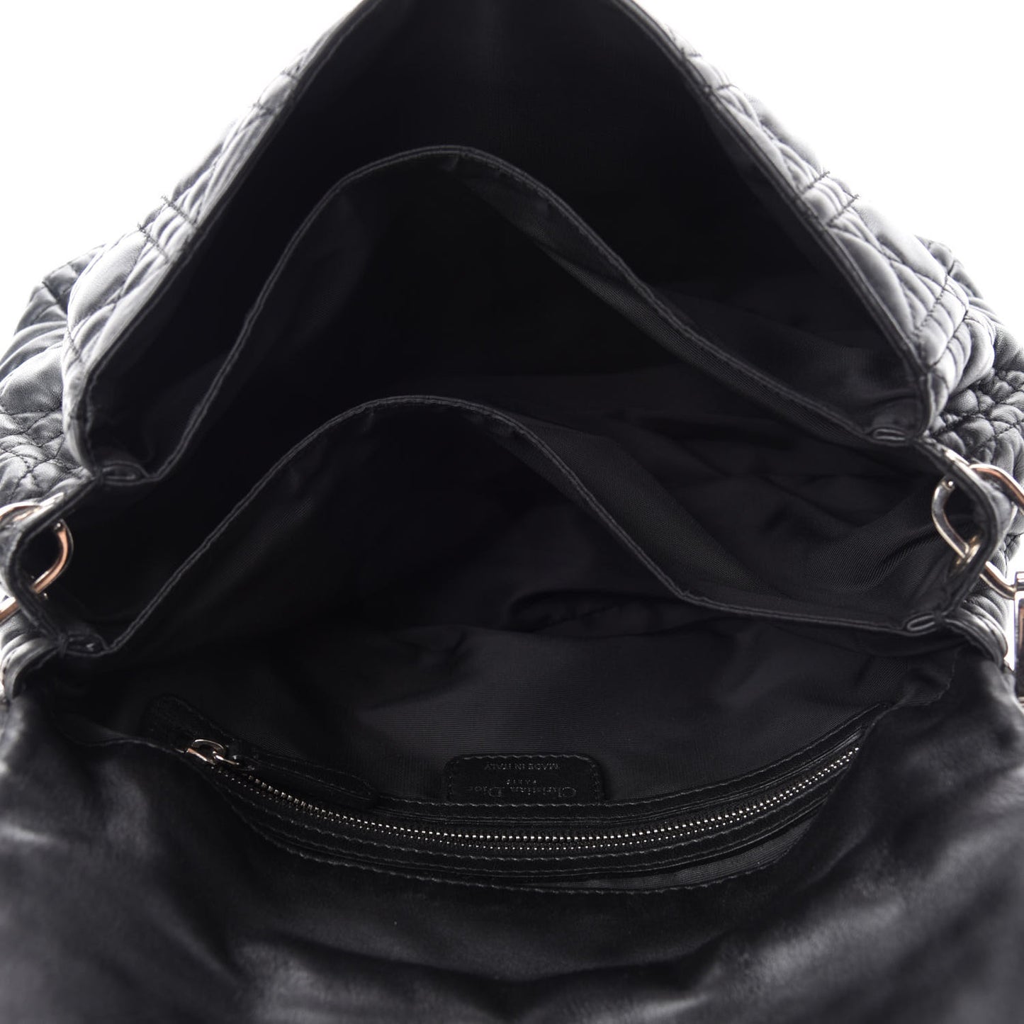 Lambskin Cannage New Lock Flap Black
