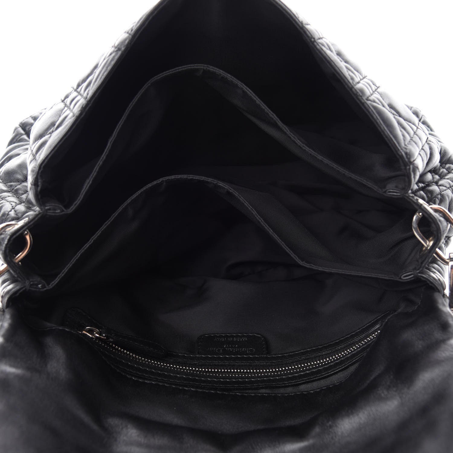 Christian Dior Lambskin Cannage New Lock Flap Black 5 of 10
