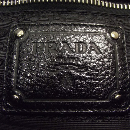 Prada Cervo Lux Chain Shoulder Bag Black 8 of 12