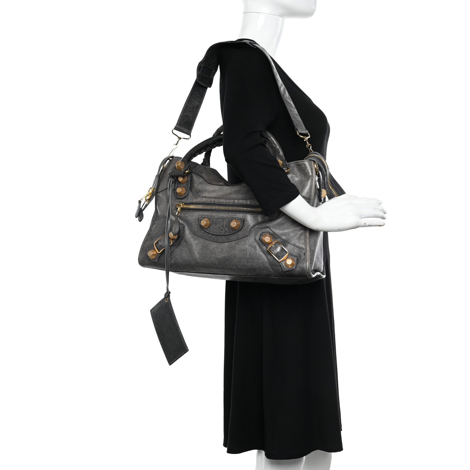 Balenciaga Agneau Giant 21 Gold Hardware City Anthracite 2 of 17