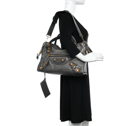 Balenciaga Agneau Giant 21 Gold Hardware City Anthracite 2 of 17