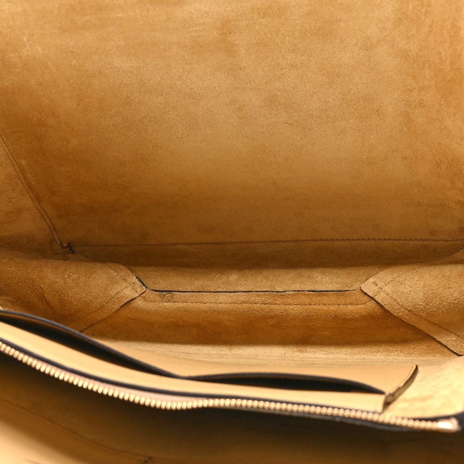 Celine Supple Natural Calfskin Medium Tri-Fold Bag Blonde 5 of 10