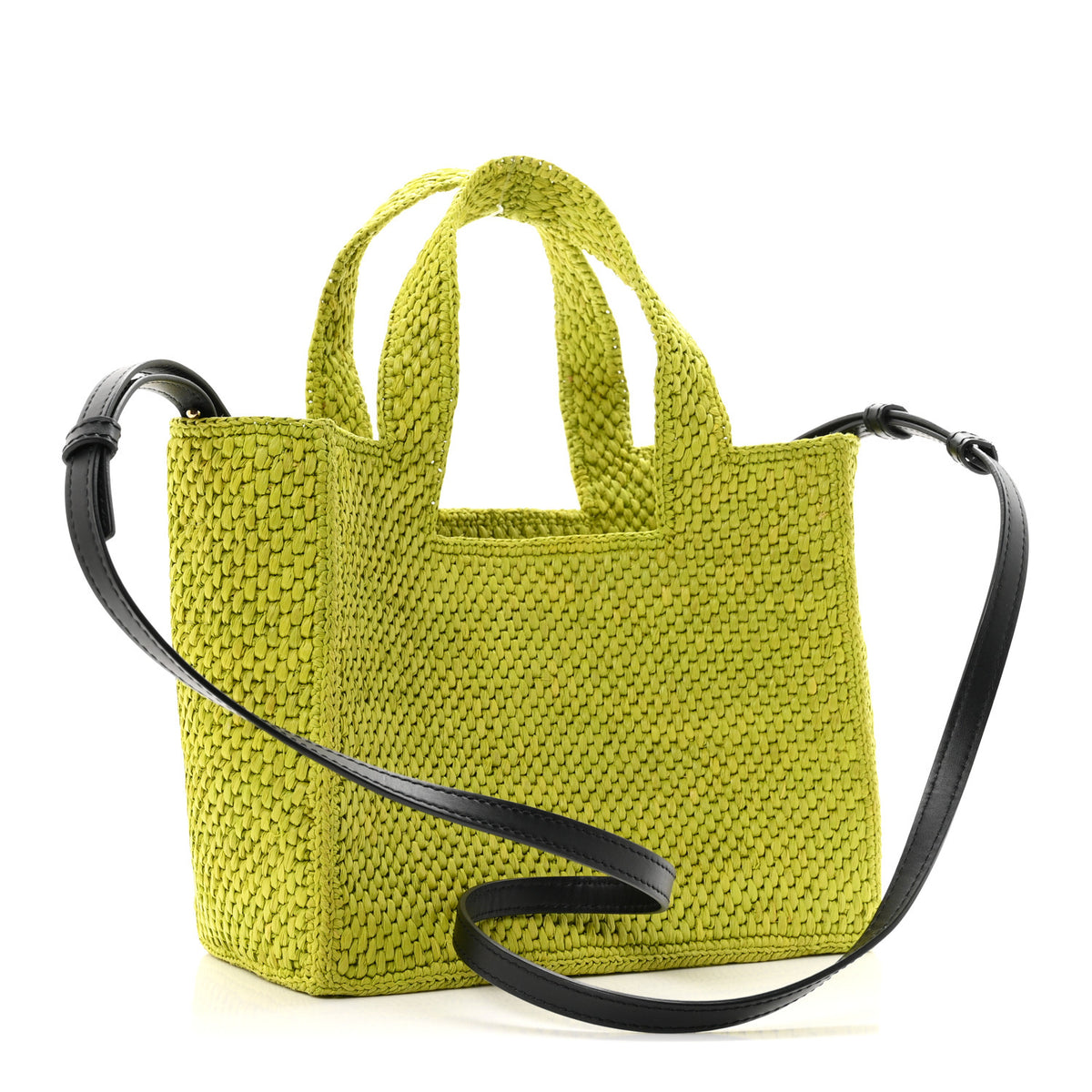 Loewe X PAULA'S IBIZA Raffia Font Tote Meadow Green 3 of 9