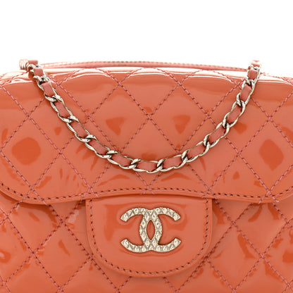 Chanel Patent Brilliant Mini Flap WOC Bag Pink 10 of 14