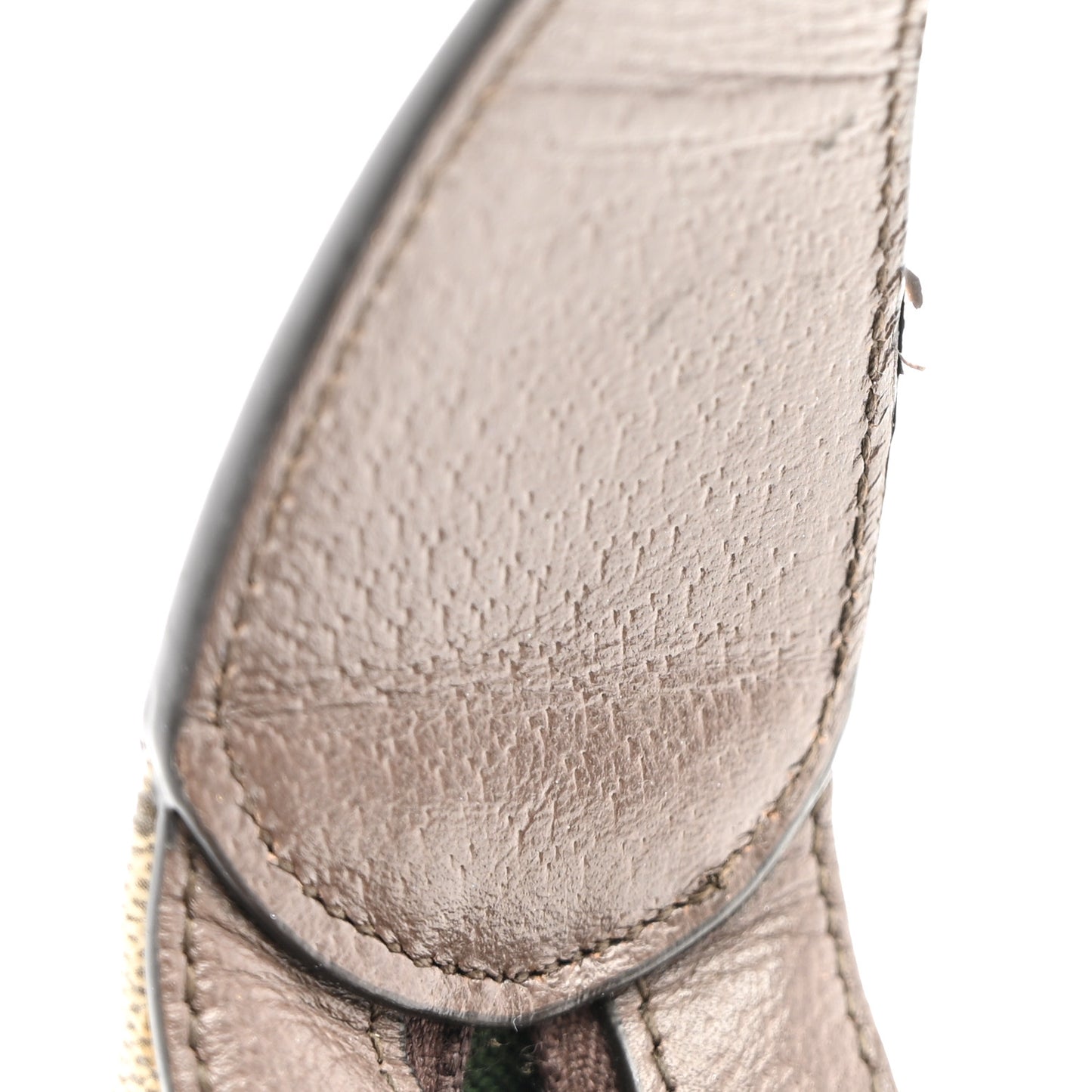 GG Supreme Monogram Textured Dollar Calfskin Web Small Ophidia Shoulder Bag Beige Ebony New Acero