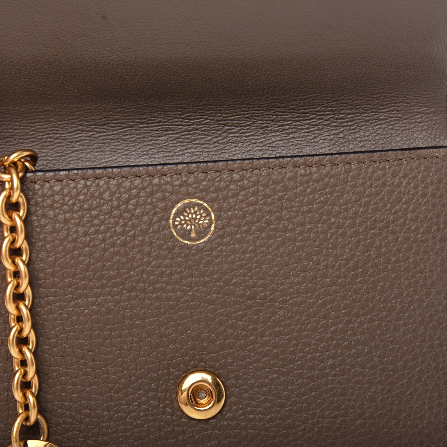 Mulberry Small Classic Grain Continental Key Coin Pouch Clay 6 of 8