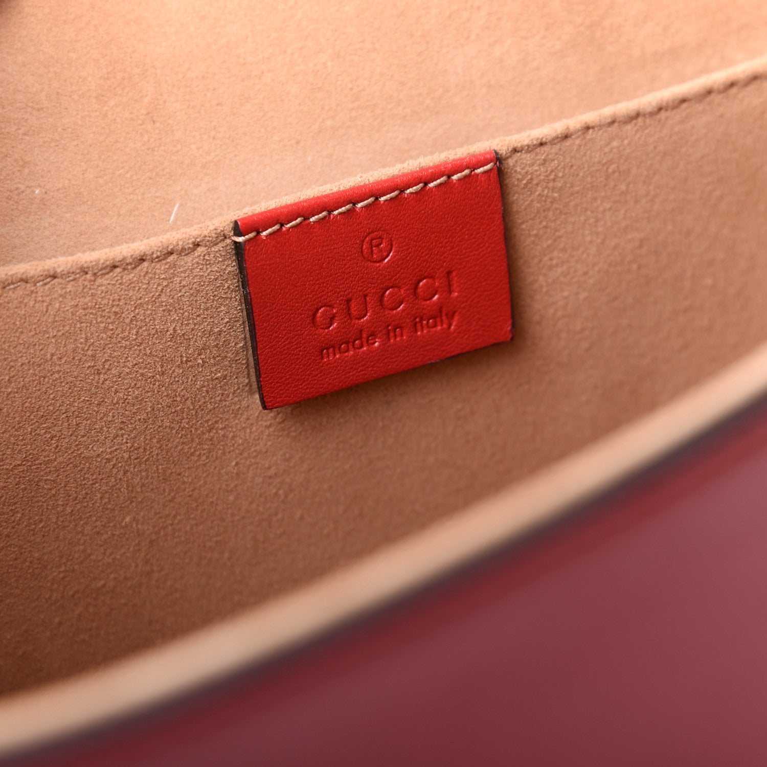 Gucci Calfskin Maxi Sylvie Clutch Red 6 of 7