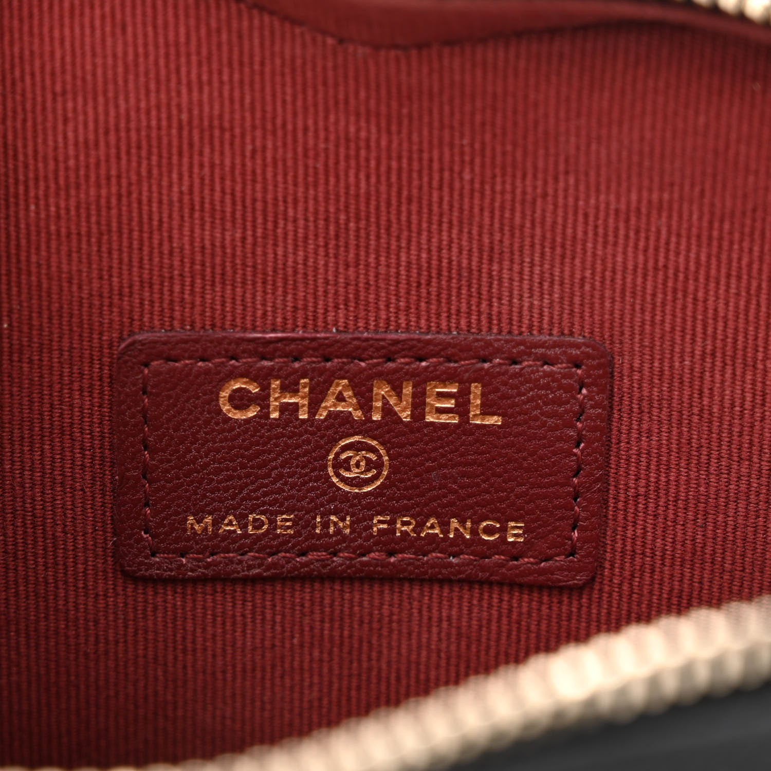 Chanel Lambskin Quilted CC In Love Heart Clutch With Chain Black 5 of 9