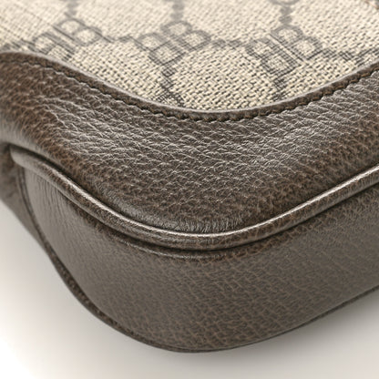 Gucci X BALENCIAGA BB Supreme Monogram Calfskin Web Mini Jackie 1961 Hobo Beige Ebony 7 of 8
