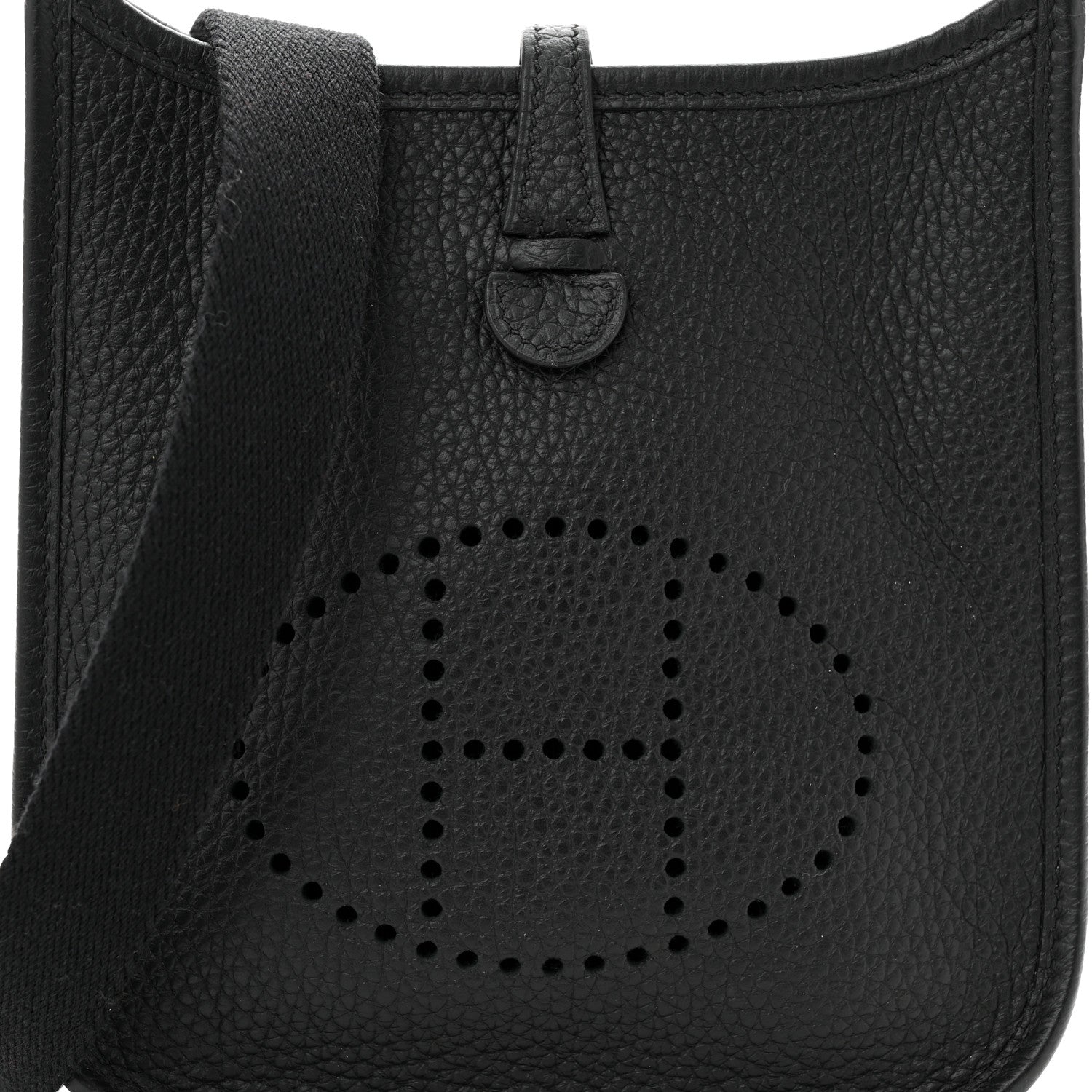 Hermes Taurillon Clemence Evelyne TPM Black 8 of 10