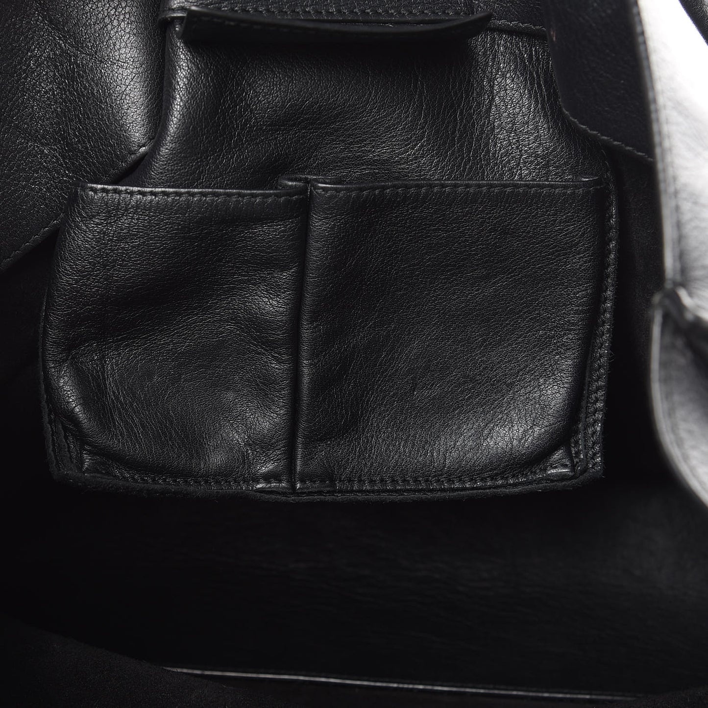 Supple Calfskin Papier A4 Zip Around Tote Black
