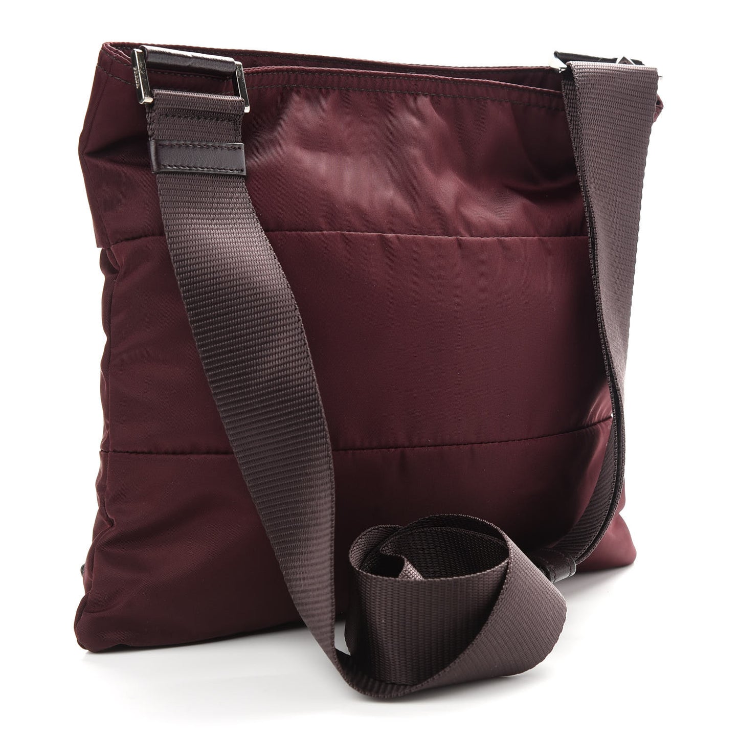 Tessuto Nylon Vela Messenger Bag Bordeaux