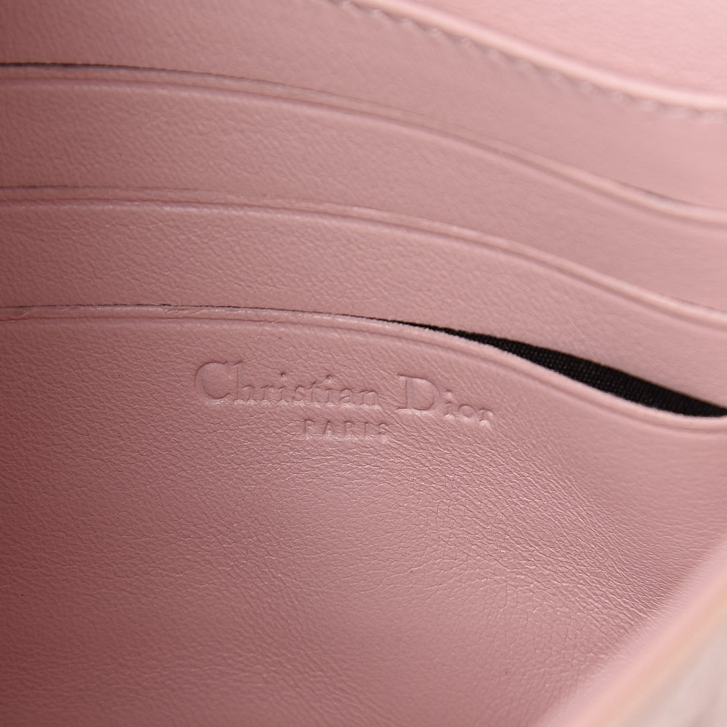 Patent Cannage Miss Dior Promenade Pouch Pink