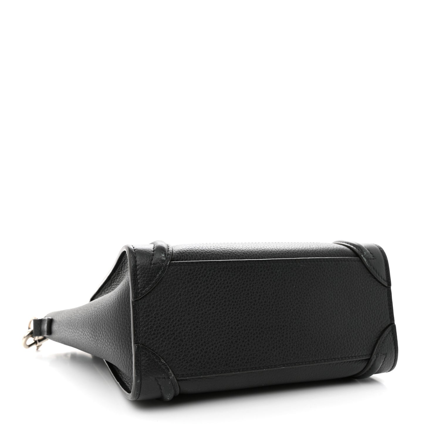 Drummed Calfskin Nano Luggage Black