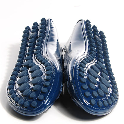 Louis Vuitton Patent Calfskin Oxford Ballerina Flats 38.5 Blue 5 of 7
