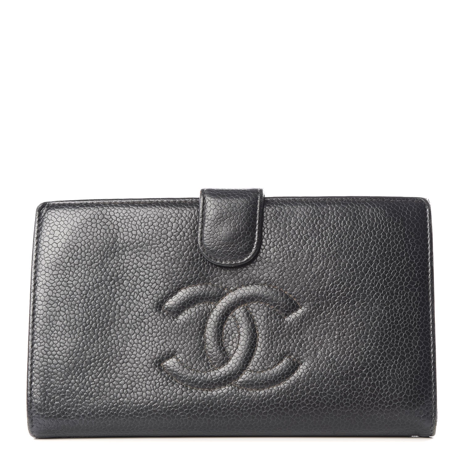 Chanel Caviar Timeless CC French Wallet Black 2 of 10