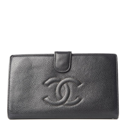 Chanel Caviar Timeless CC French Wallet Black 2 of 10