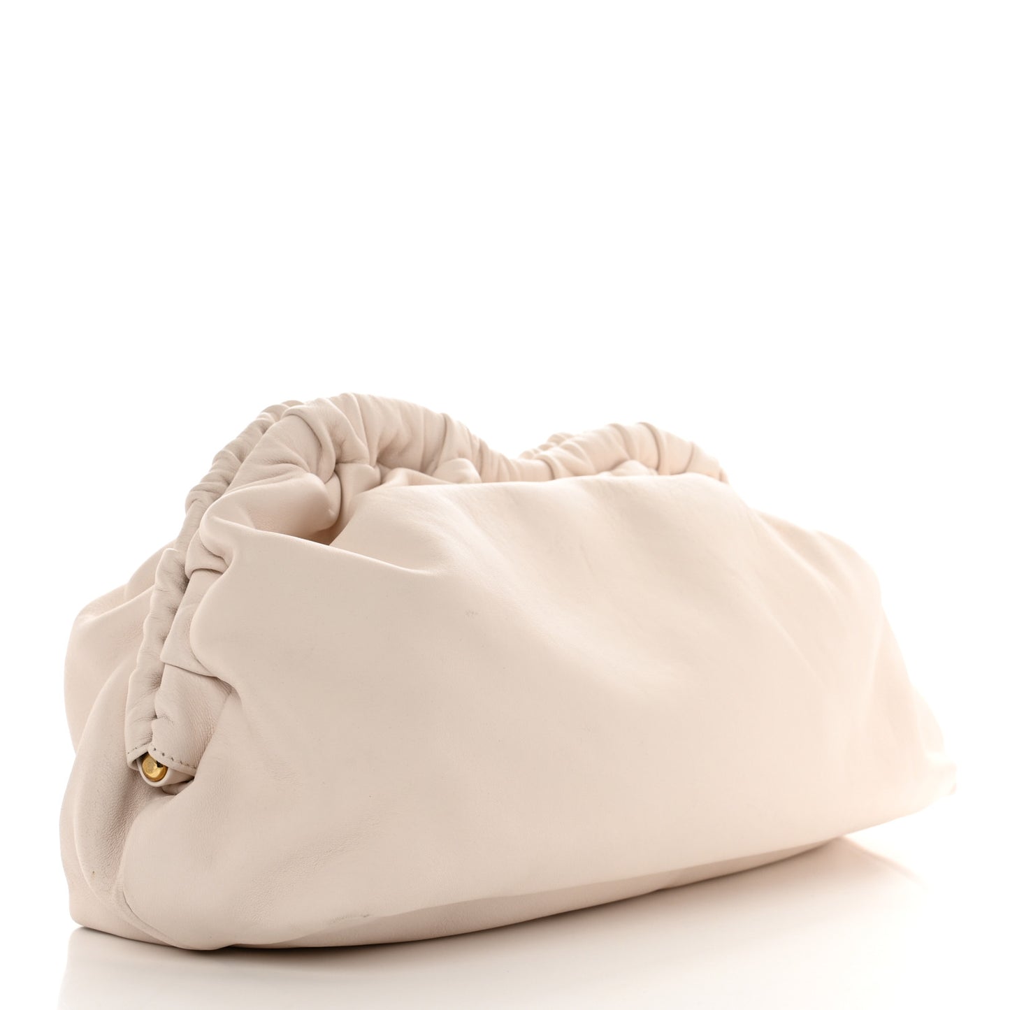 Lambskin Cloud Clutch White