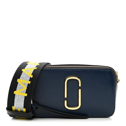 Marc Jacobs Saffiano Small Snapshot Camera Bag Blue 1 of 10