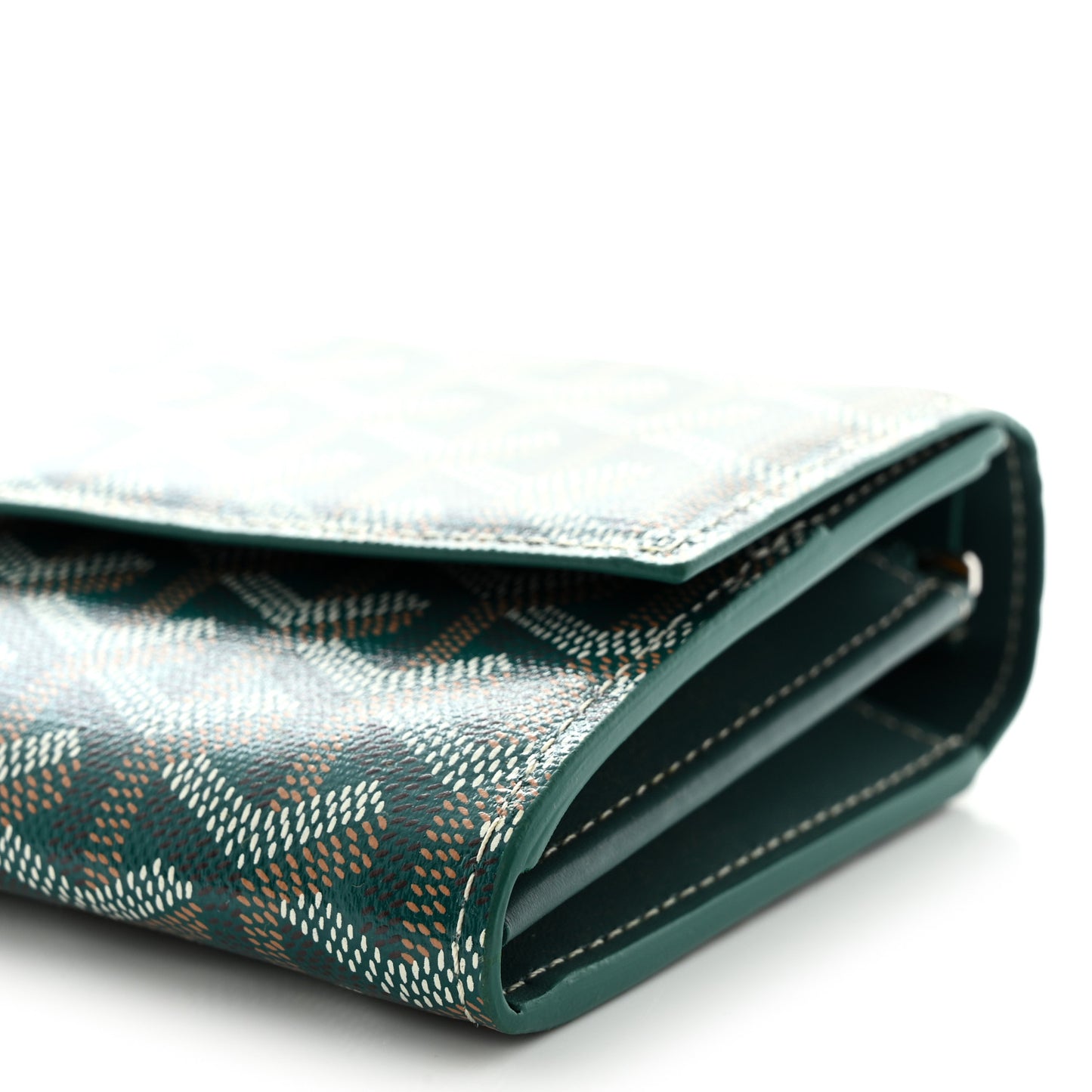 Goyardine Varenne Continental Wallet Green