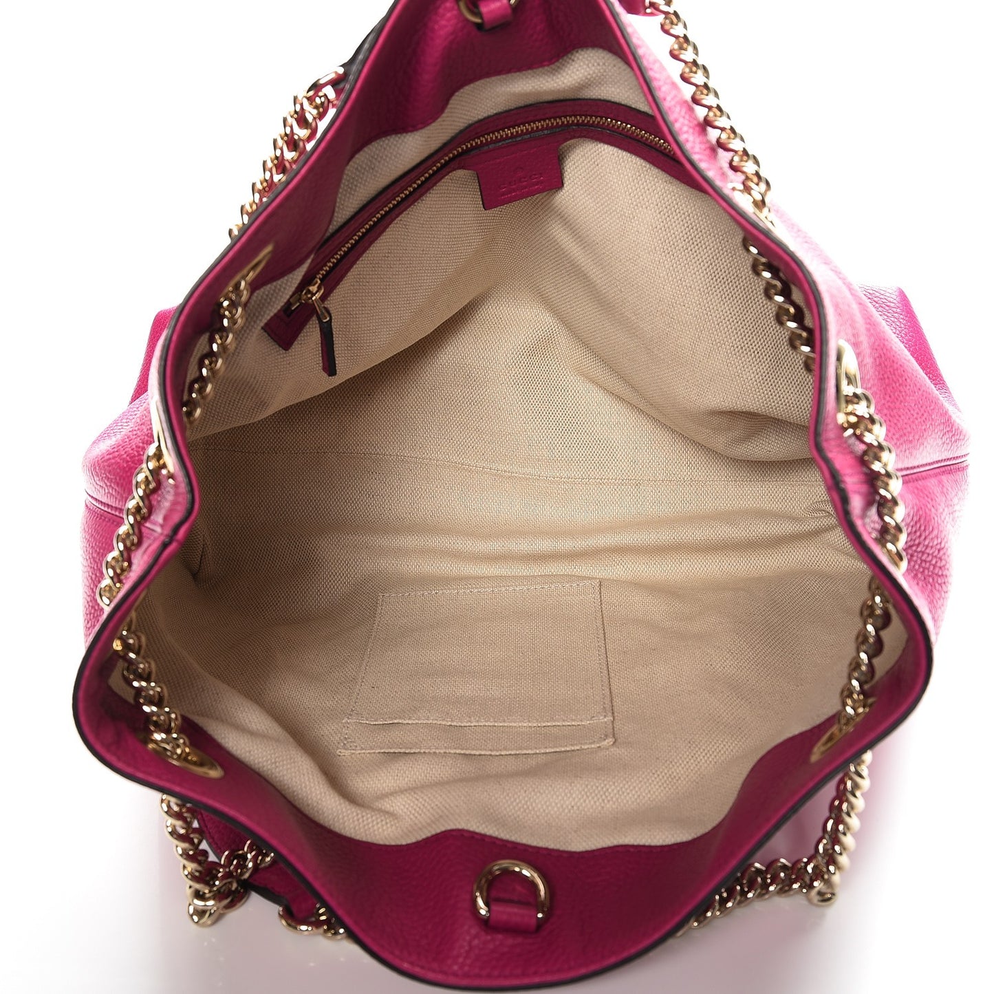 Cellarius Calfskin Medium Soho Chain Shoulder Bag Bright Bouganville