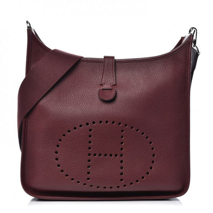 Hermes Taurillon Clemence Evelyne III GM Bordeaux 1 of 9