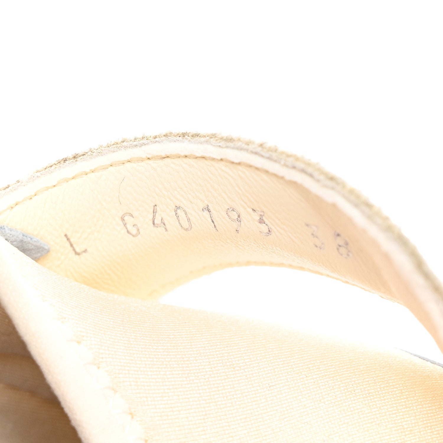 Chanel Suede Calfskin Womens CC Sneakers 38 White 8 of 9
