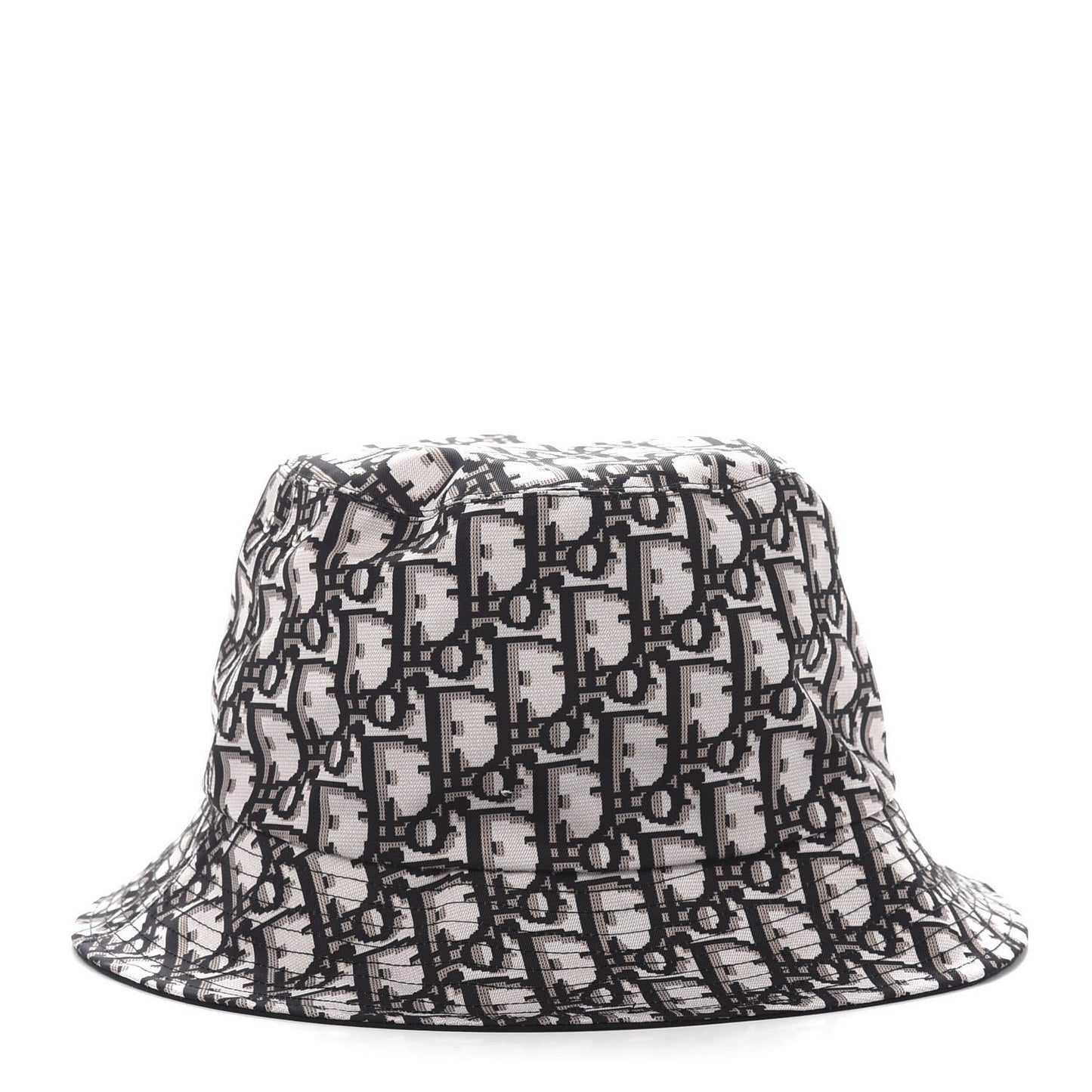 Polyester Cotton Oblique Teddy-D Brim Bucket Hat 58 Black