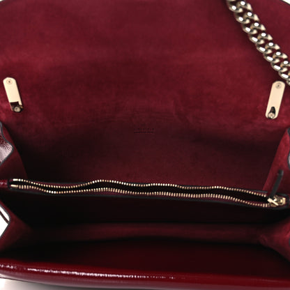 Gucci Crinkled Patent Small Dionysus Shoulder Bag Rosso Ancora Red 5 of 11
