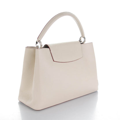Louis Vuitton Taurillon Capucines GM Blanc Casse 3 of 7