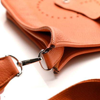 Hermes Taurillon Clemence Evelyne III GM Orange 17 of 18