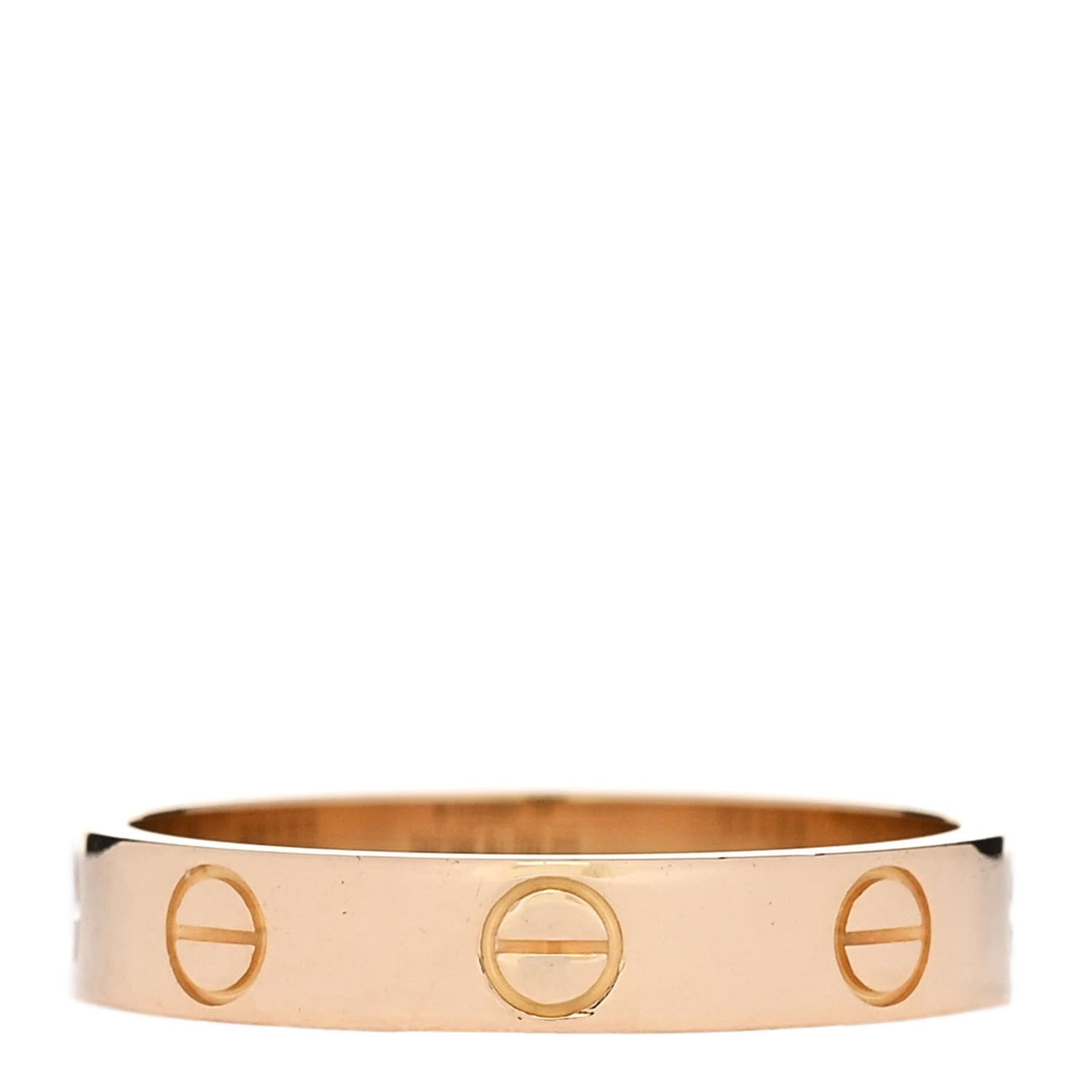 Cartier 18K Yellow Gold 3.5mm LOVE Wedding Band Ring 54 6.75 3 of 5